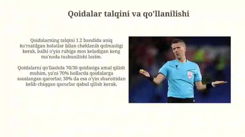 Musobaqa qoidalari asoslari 4
