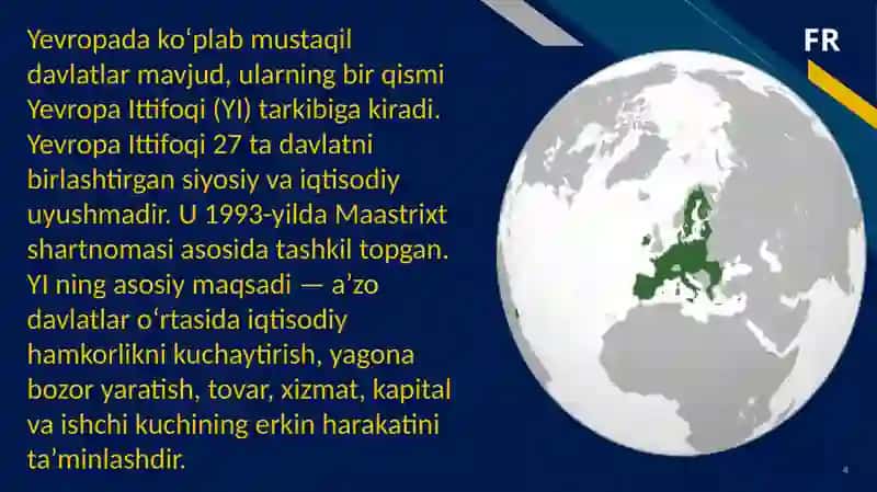 Yevropa hududi va Yevropa ittifoqining iqtisodiy siyosati 4
