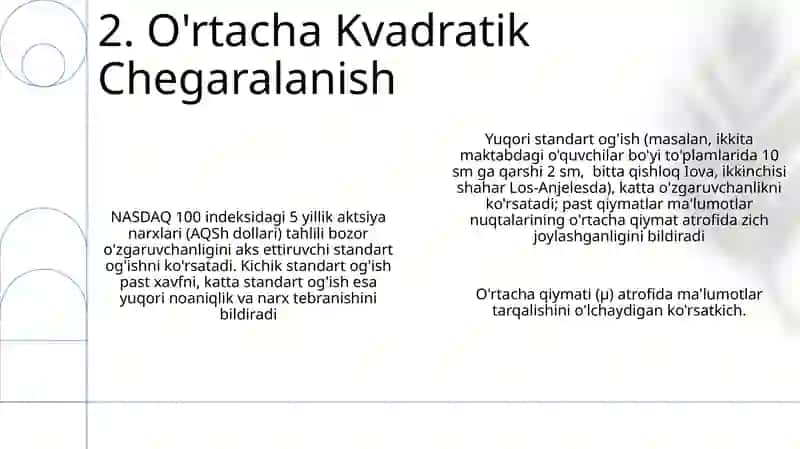 Tasodifiy miqdorning sonli xarakteristikasi 4