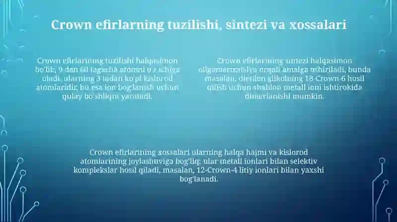 Kraun efirlar-dori vositalari sifatida 4