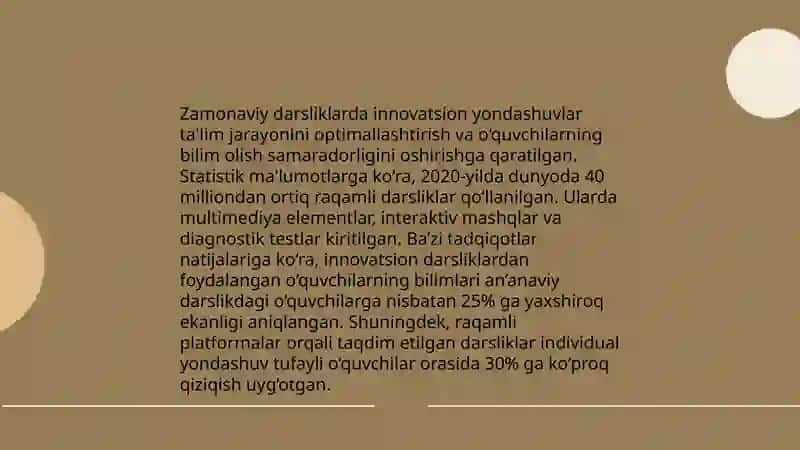 Zamonaviy darsliklar tahlili 4