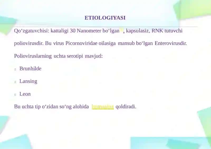 Poliomiyelit va uning asoratlari 4