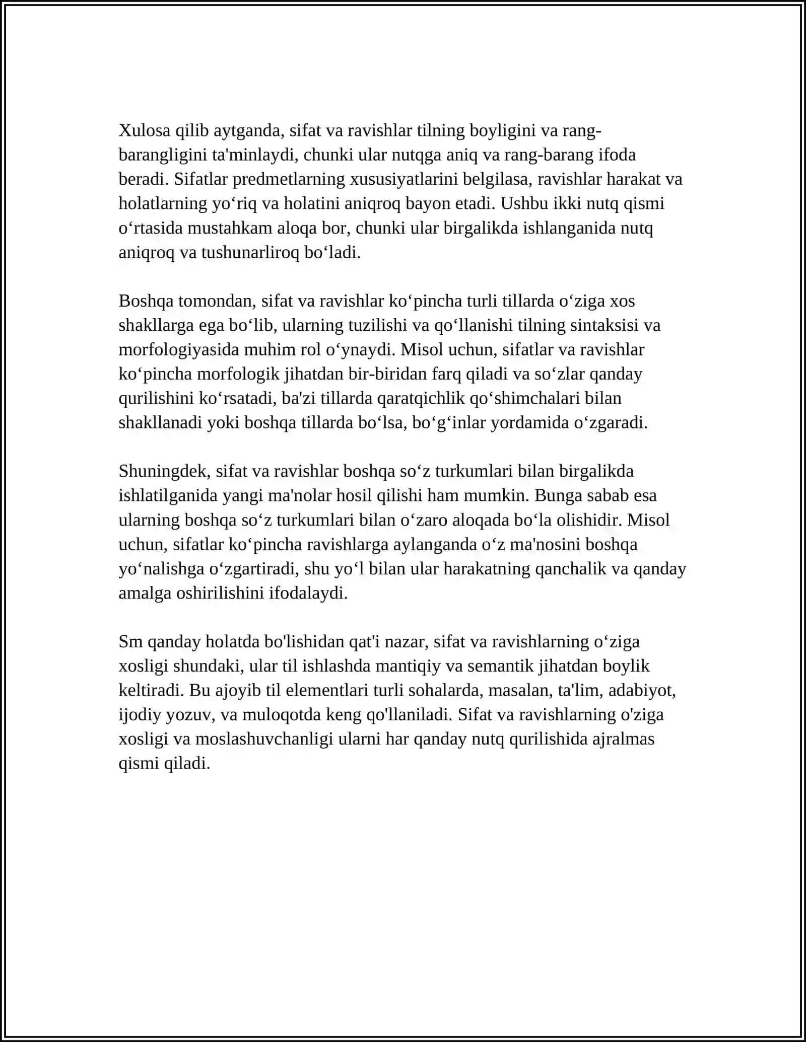 ADJECTIVE AND ADVERBS 4