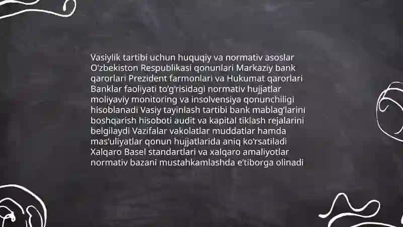 Vasiy tayinlash Kontseptsiyasi 4