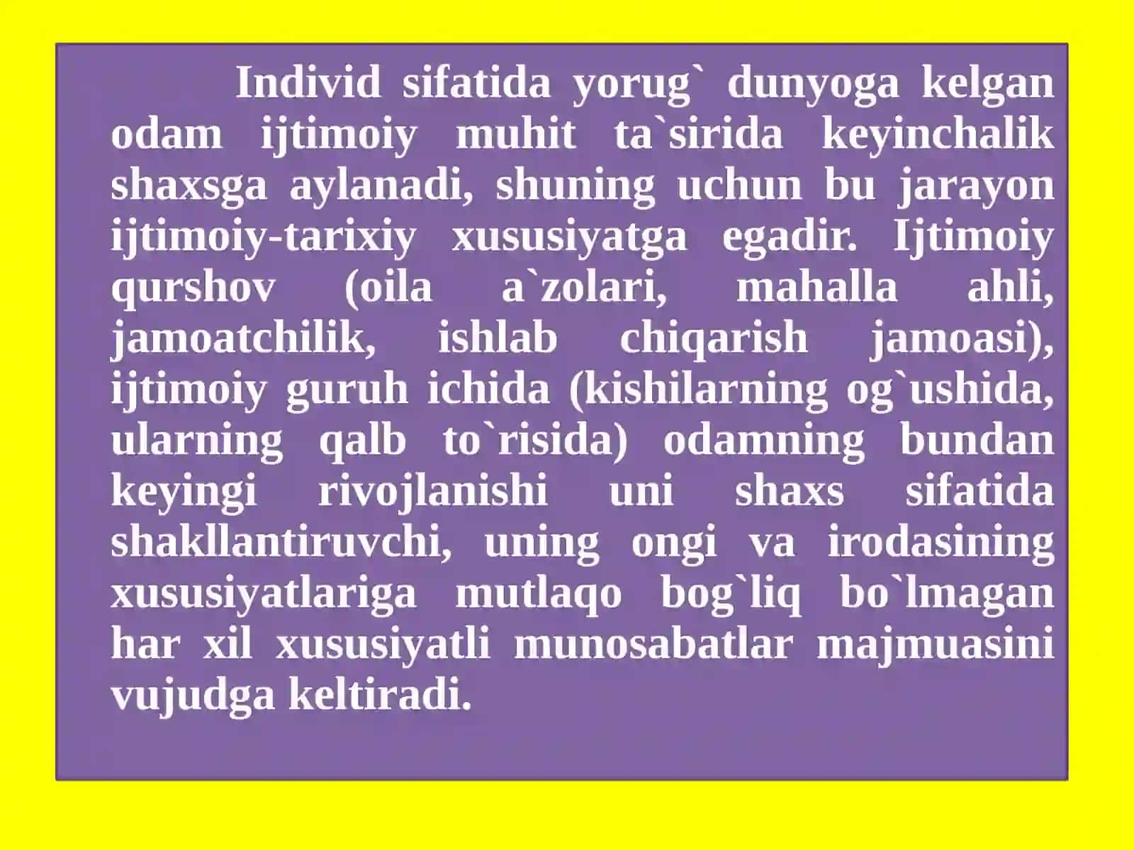 Shaxs va uning irodaviy sohasi 4