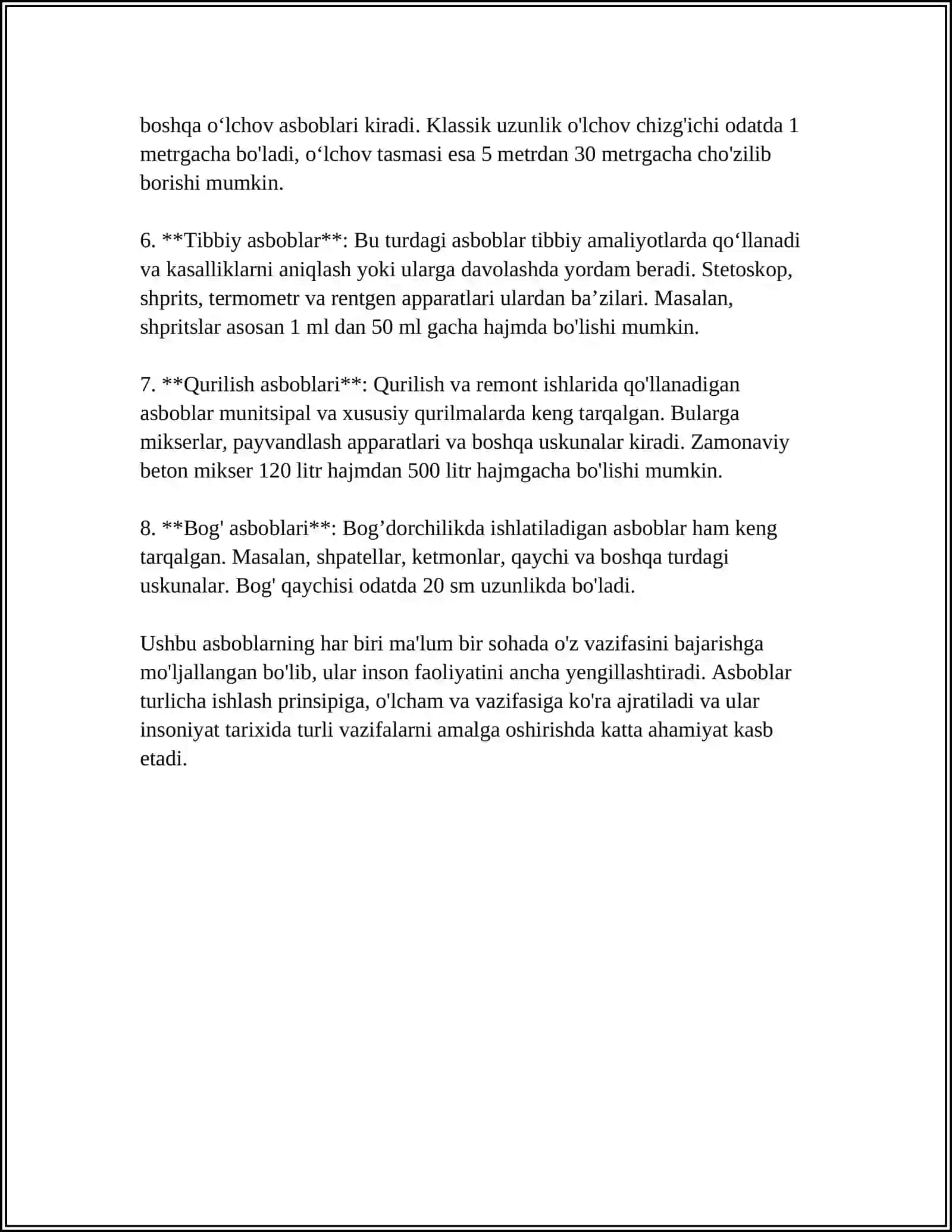 MUSIQA ASBOBLARINI CHALISH 4