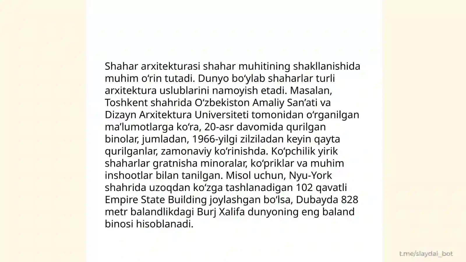 Shahar infratuzilmasi 4