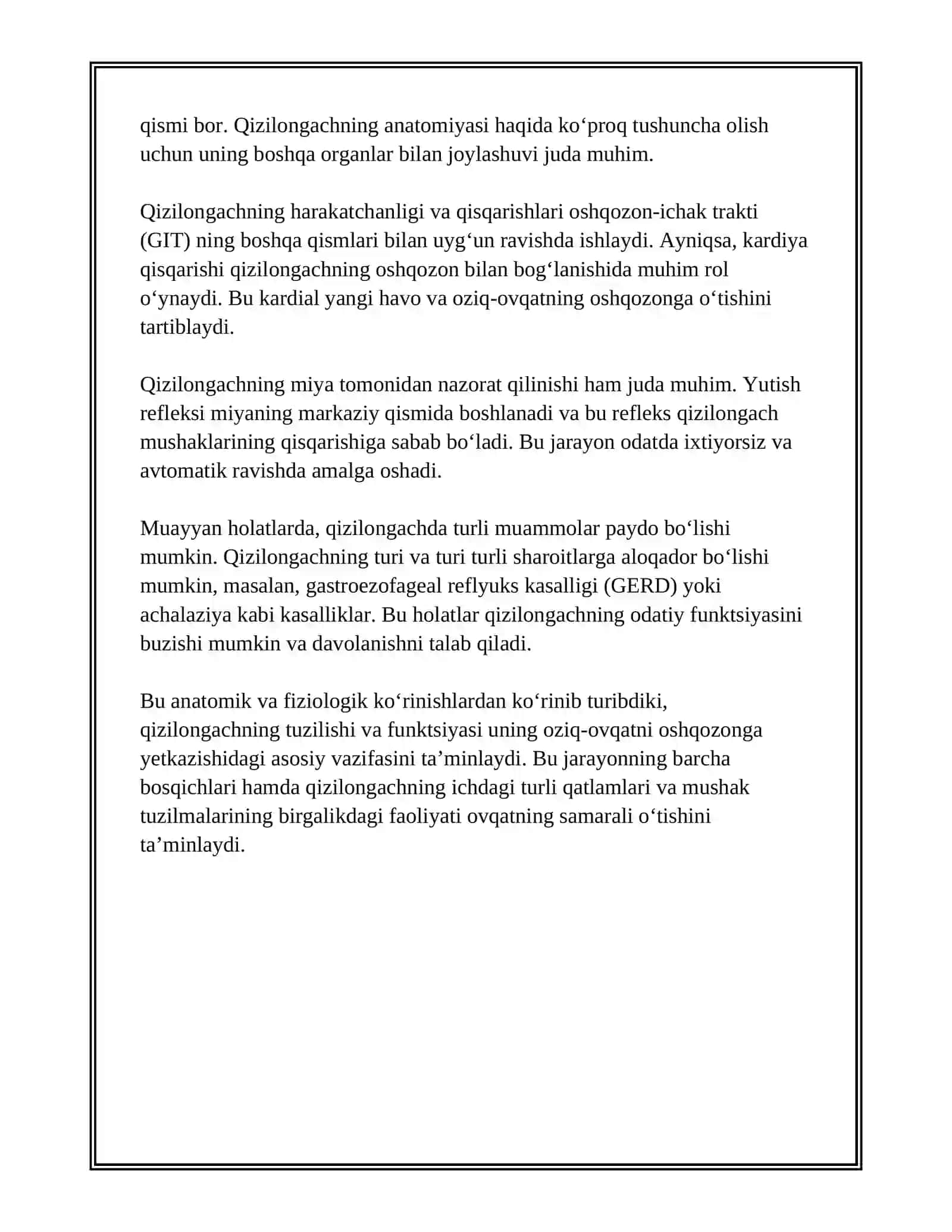 Qizilongach anatomiyasi 4