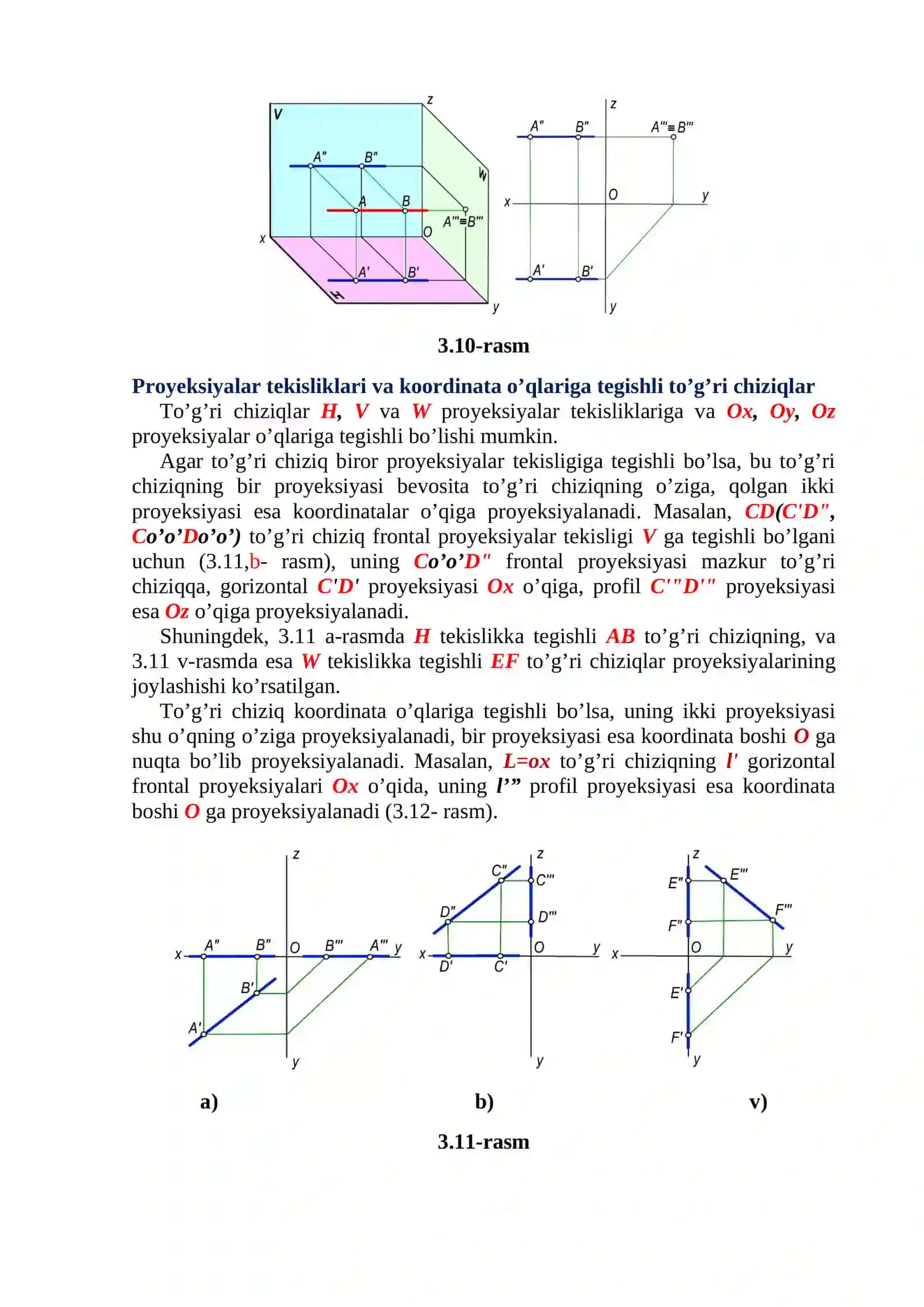 Xususiy vaziyatdagi to’g’ri chiziqlar 4