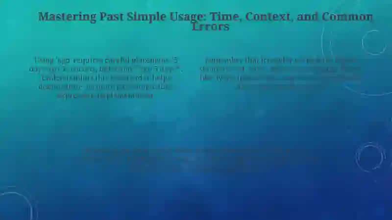 Past Simple Tense Presentation 4