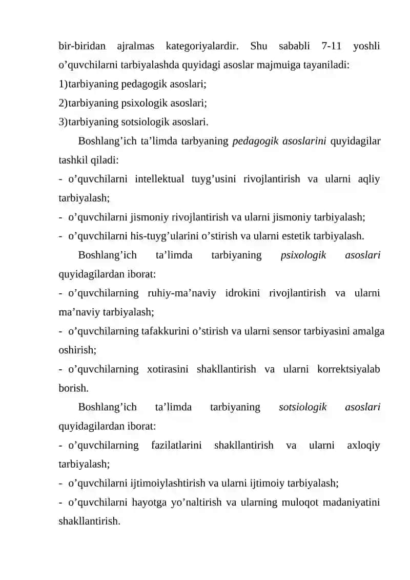 Boshlang’ich ta’limda pedagogik jarayon 4