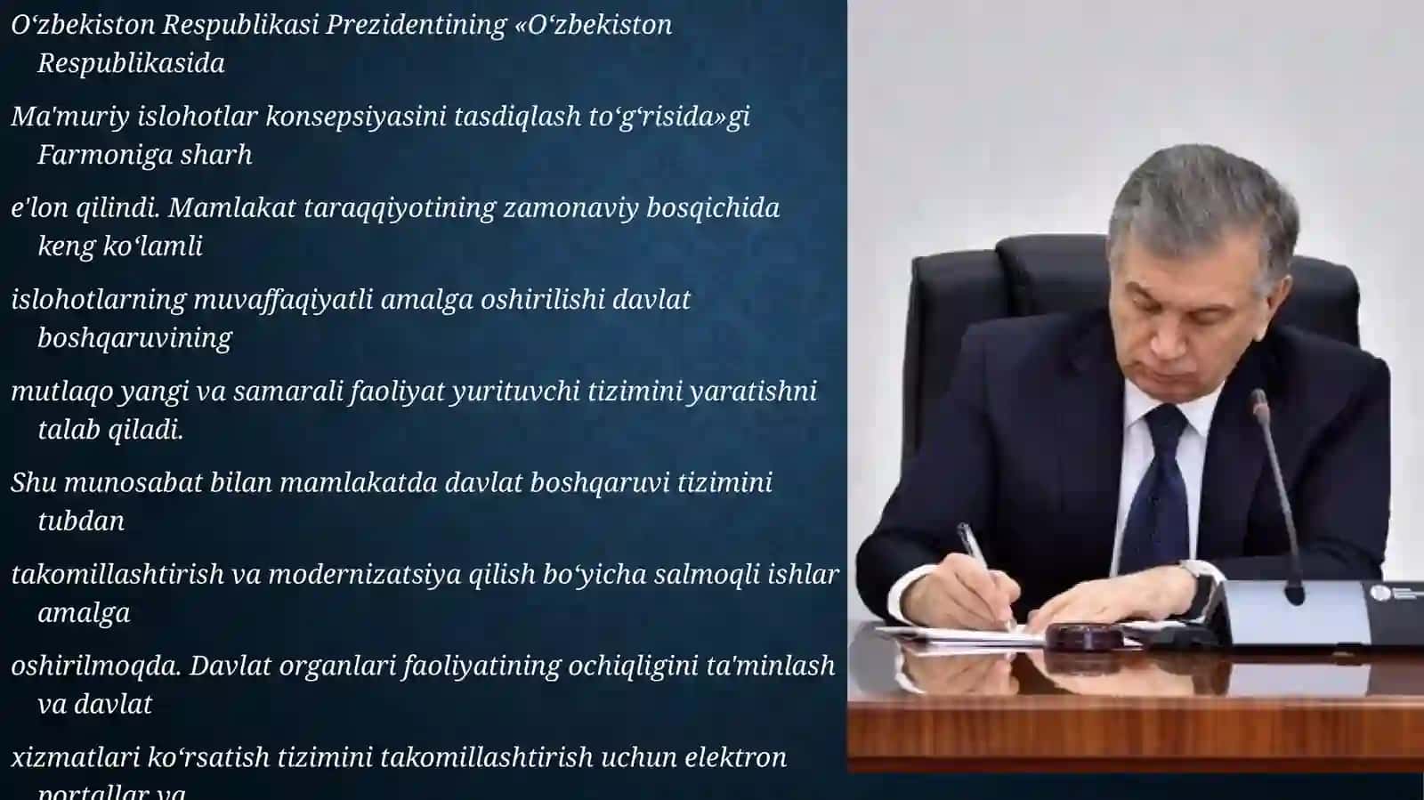 O`zbekistonda ijtimoiy sohada amalga oshirilayotgan o`zgarishlar 4