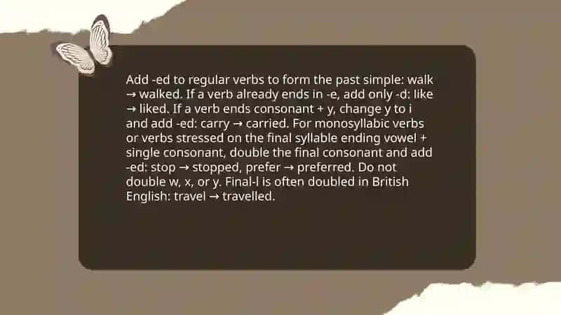 Past simple 4