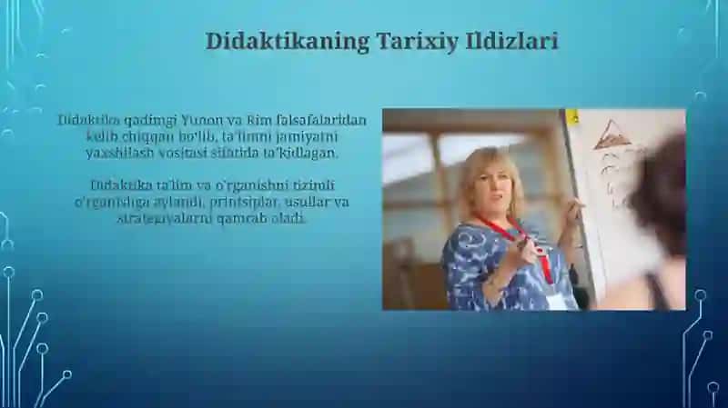 Didaktika va O'quv Nazariyalari 4