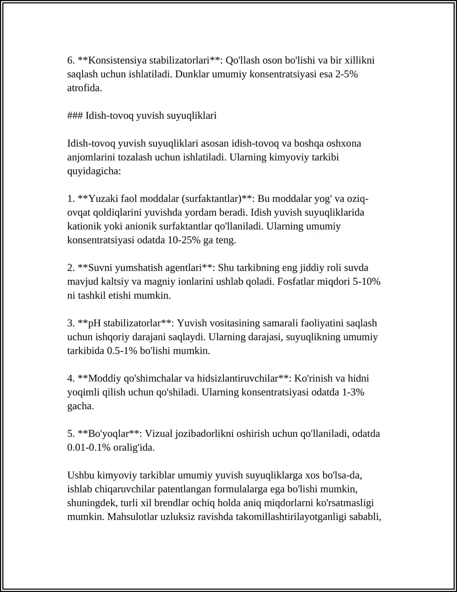 YUVISH SUYUQLIKLARINING VAZIFALARI 4