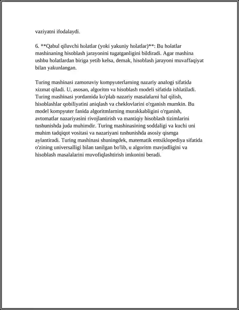 TURING MASHINASI 4