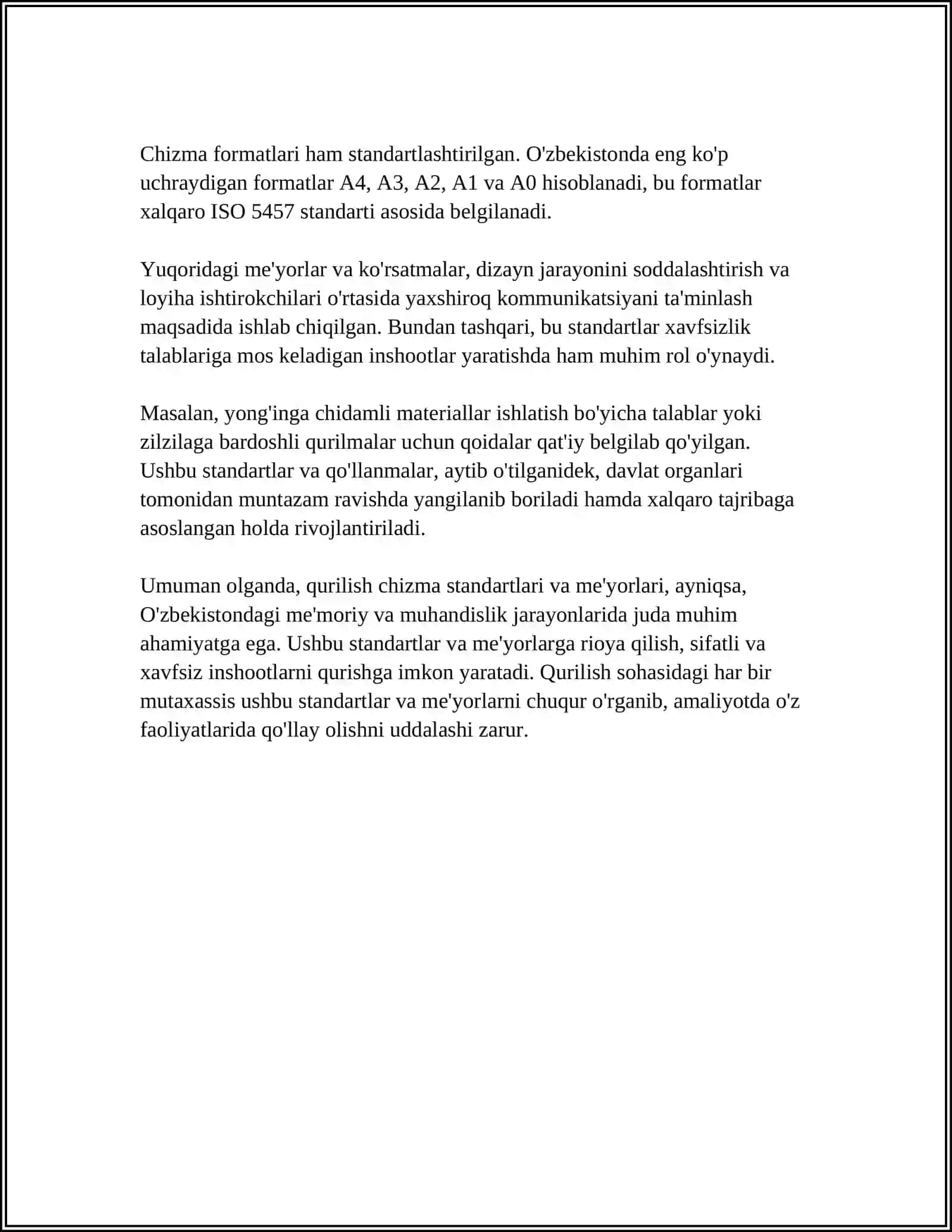 QURILISHIDA CHIZMACHILIK 4