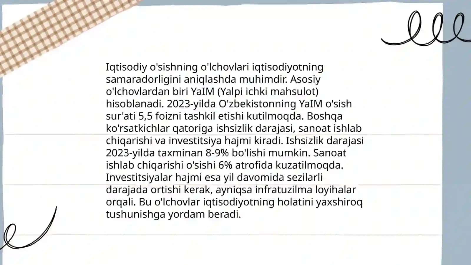 Iqtisodiy tarqqiyot, iqtisodiy o'sish va milliy boylik 4