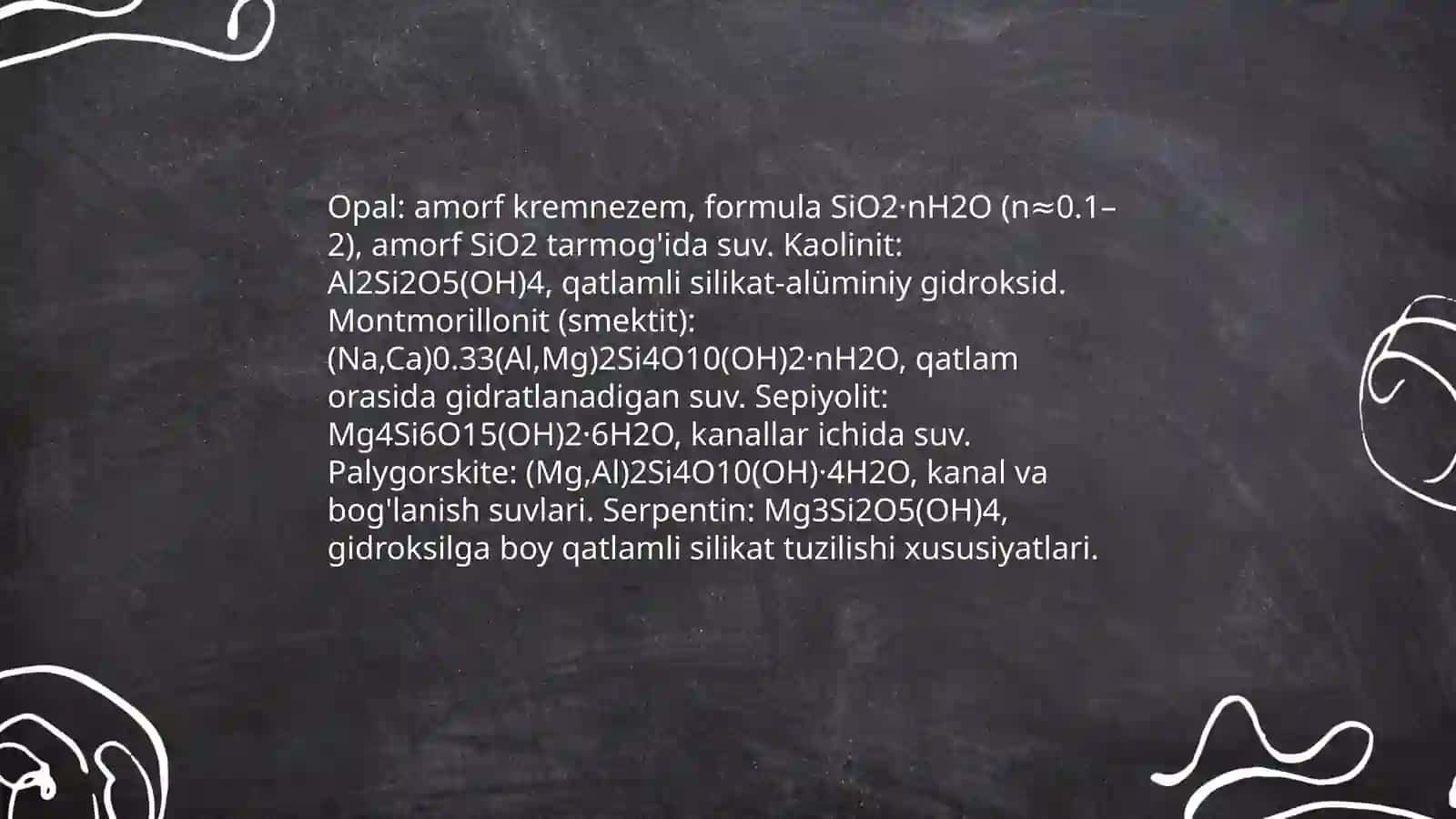 Kremnezemning tabiiy gidratlari 4