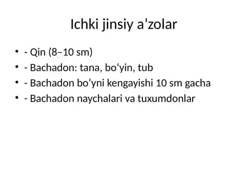 Ayollar jinsiy a’zolari klinik anatomiyasi 4
