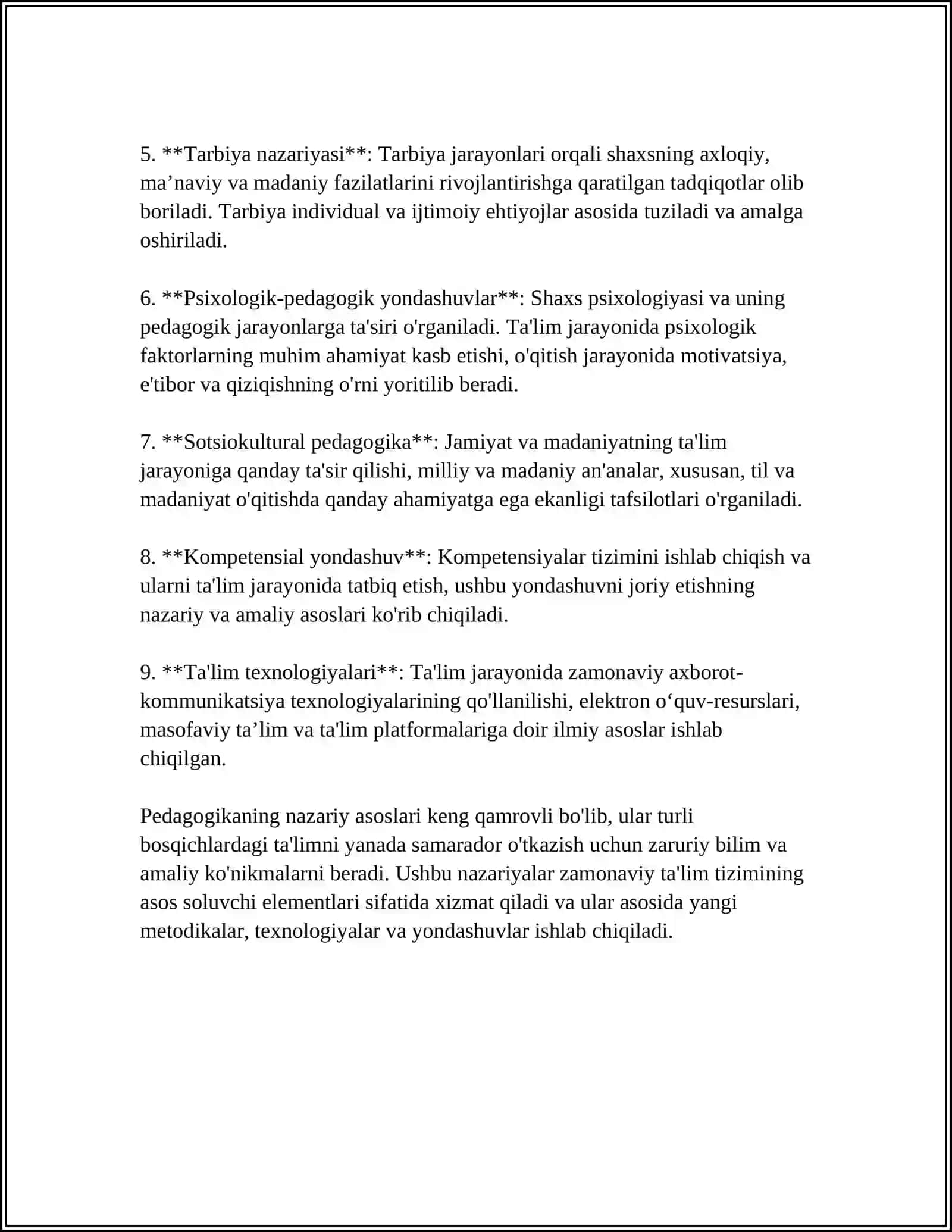 UMUMIY PEDAGOGIKANING ASOSIY TARMOQLARI 4