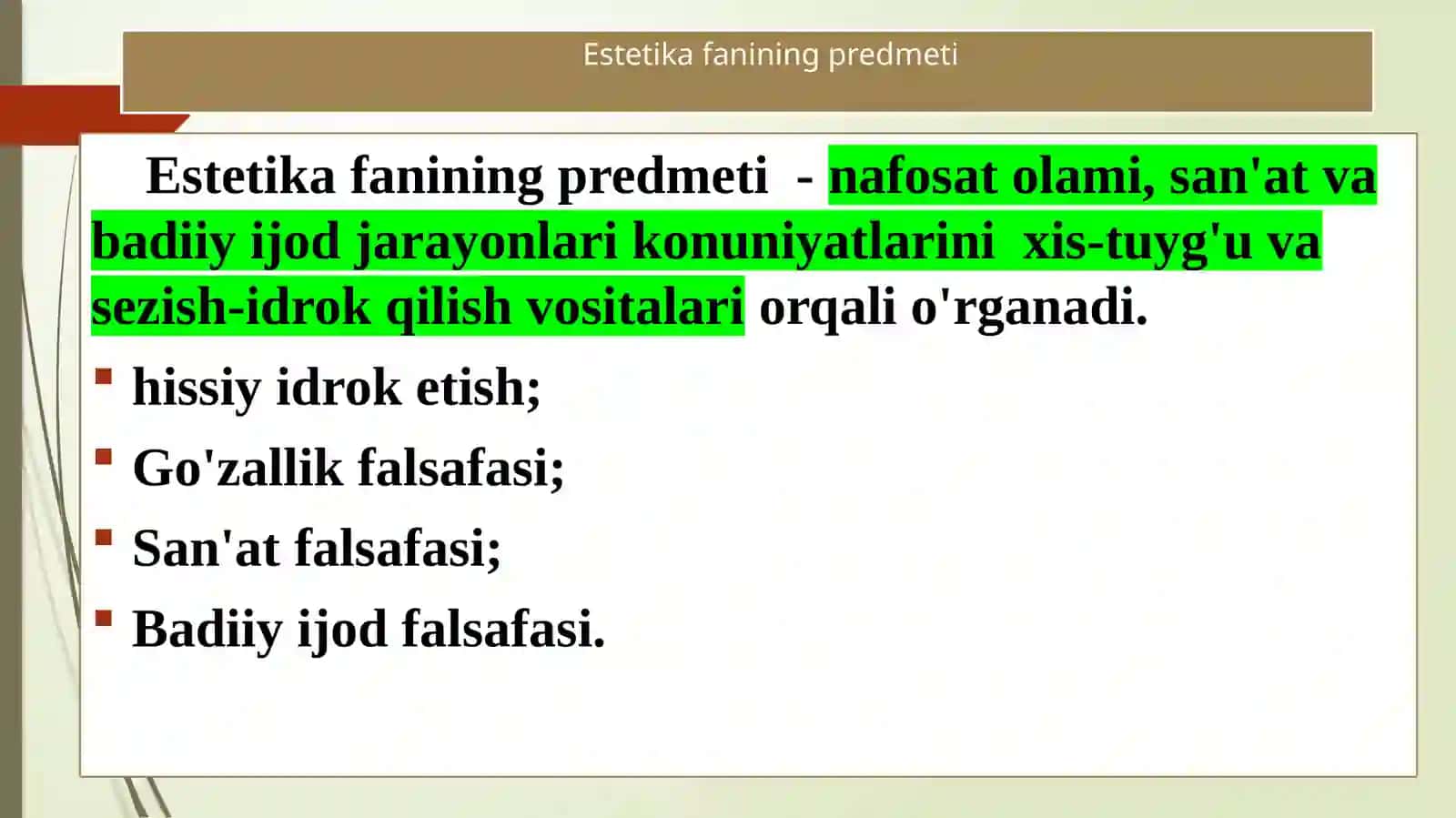 Estetika 4