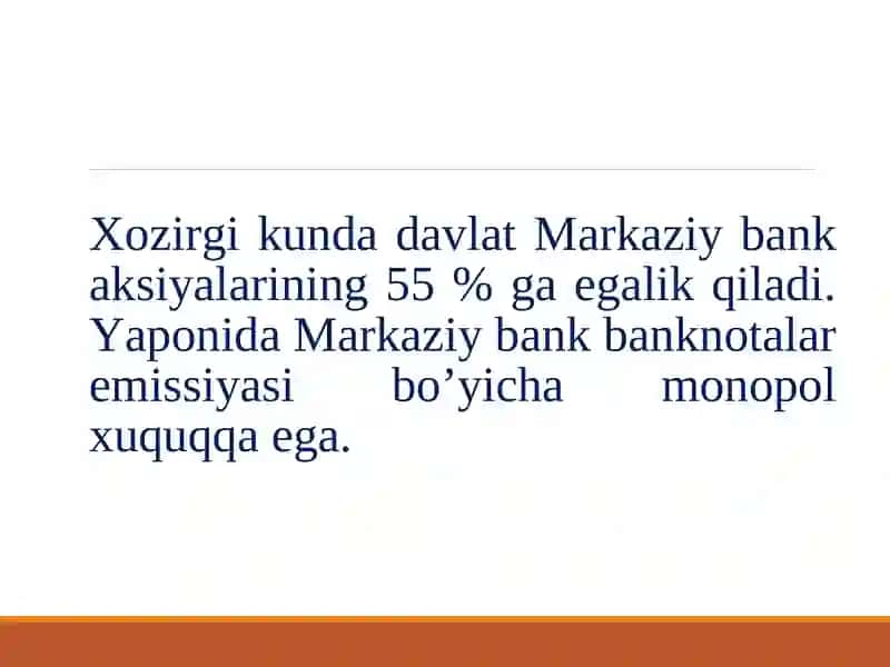 YAPONIYA BANK TIZIMI 4