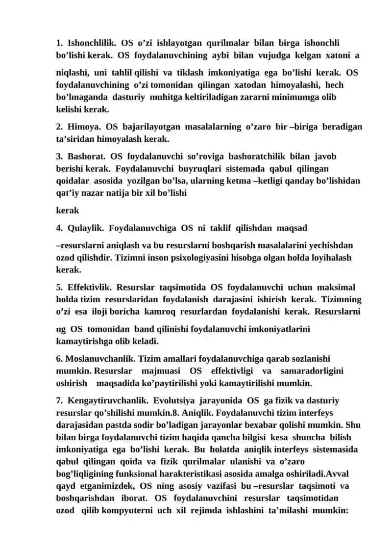 Shaxsiy kompyuterlar operatsion tizimlari 4