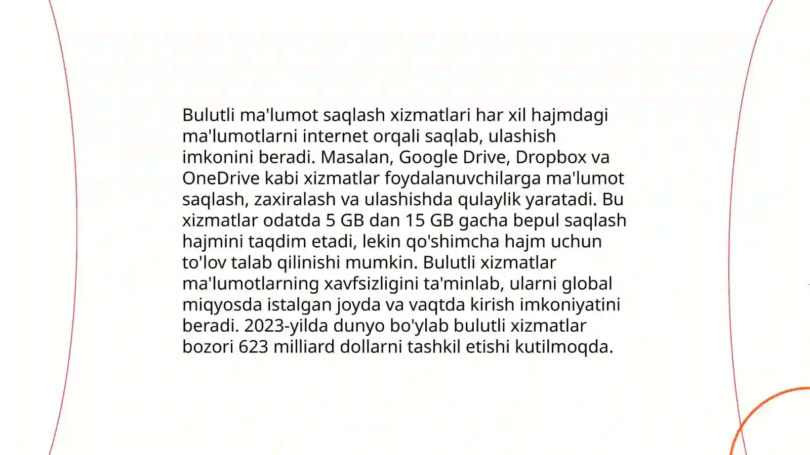 TARMOQ TEXNOLOGIYALARI VA INTERNET XIZMATLARI 4
