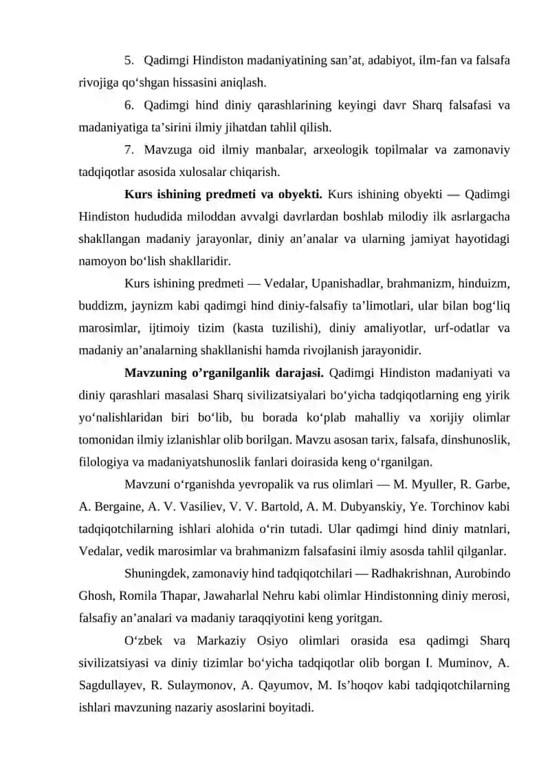Qadimgi Hindiston madaniyati va diniy qarashlari 4