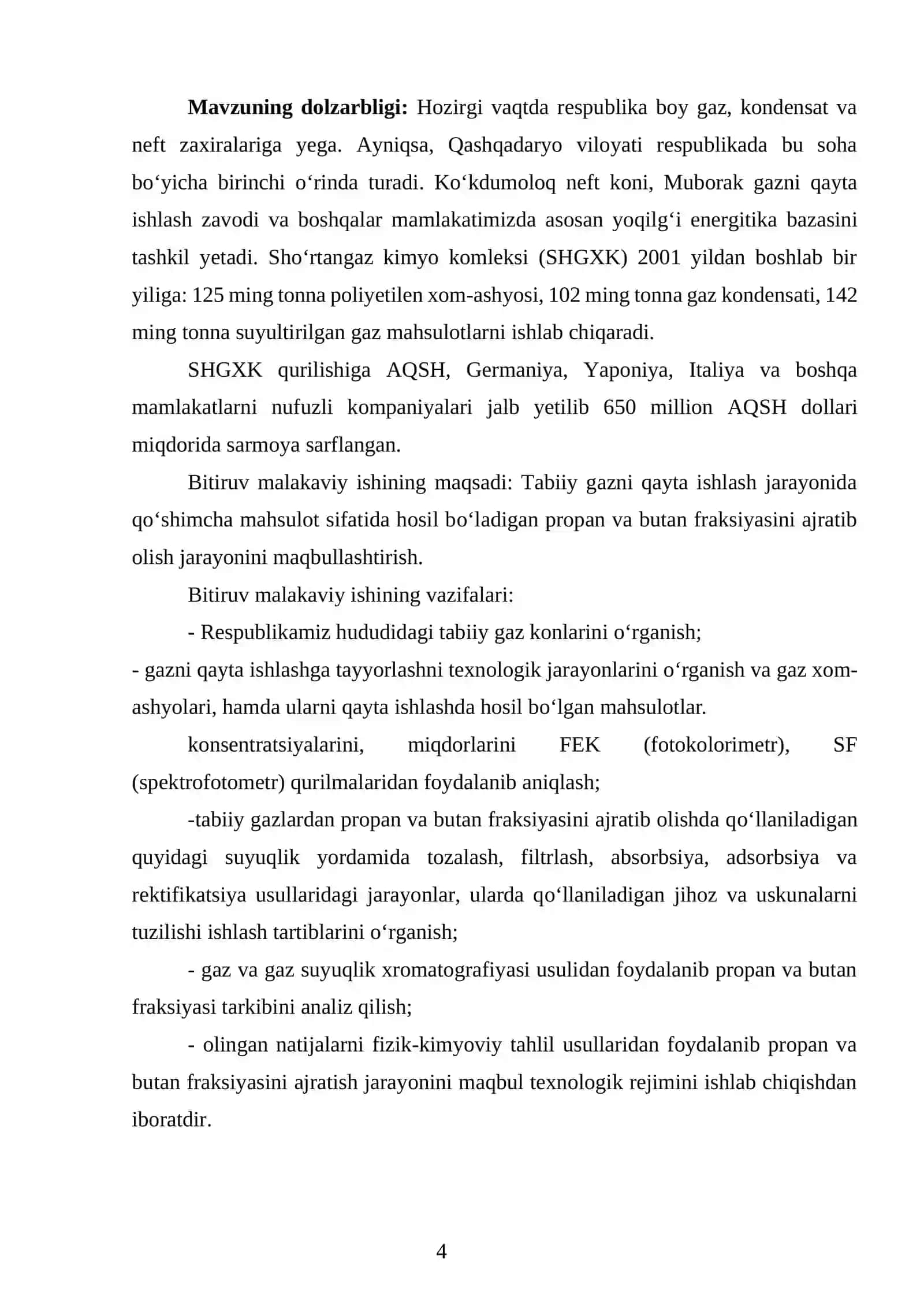 Neft va gazni qayta ishlash jarayonlari va uskunalari 4