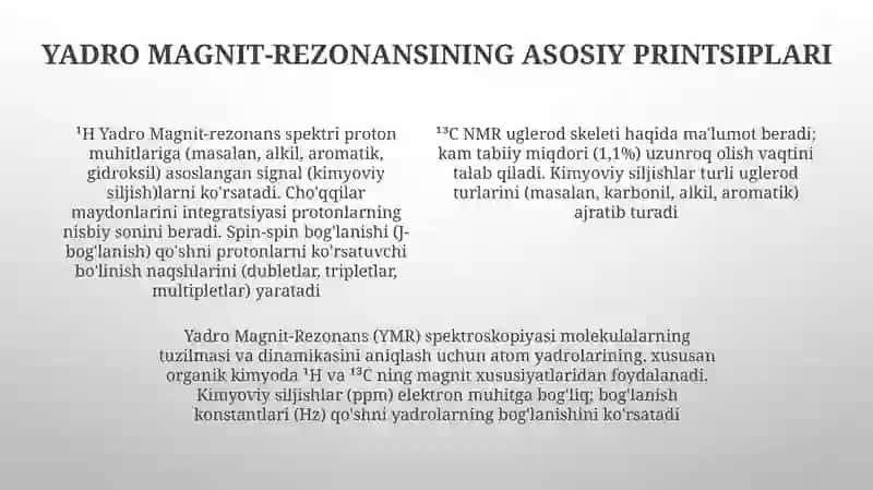 Yadro Magnit-Rezonans Spektrometri 4