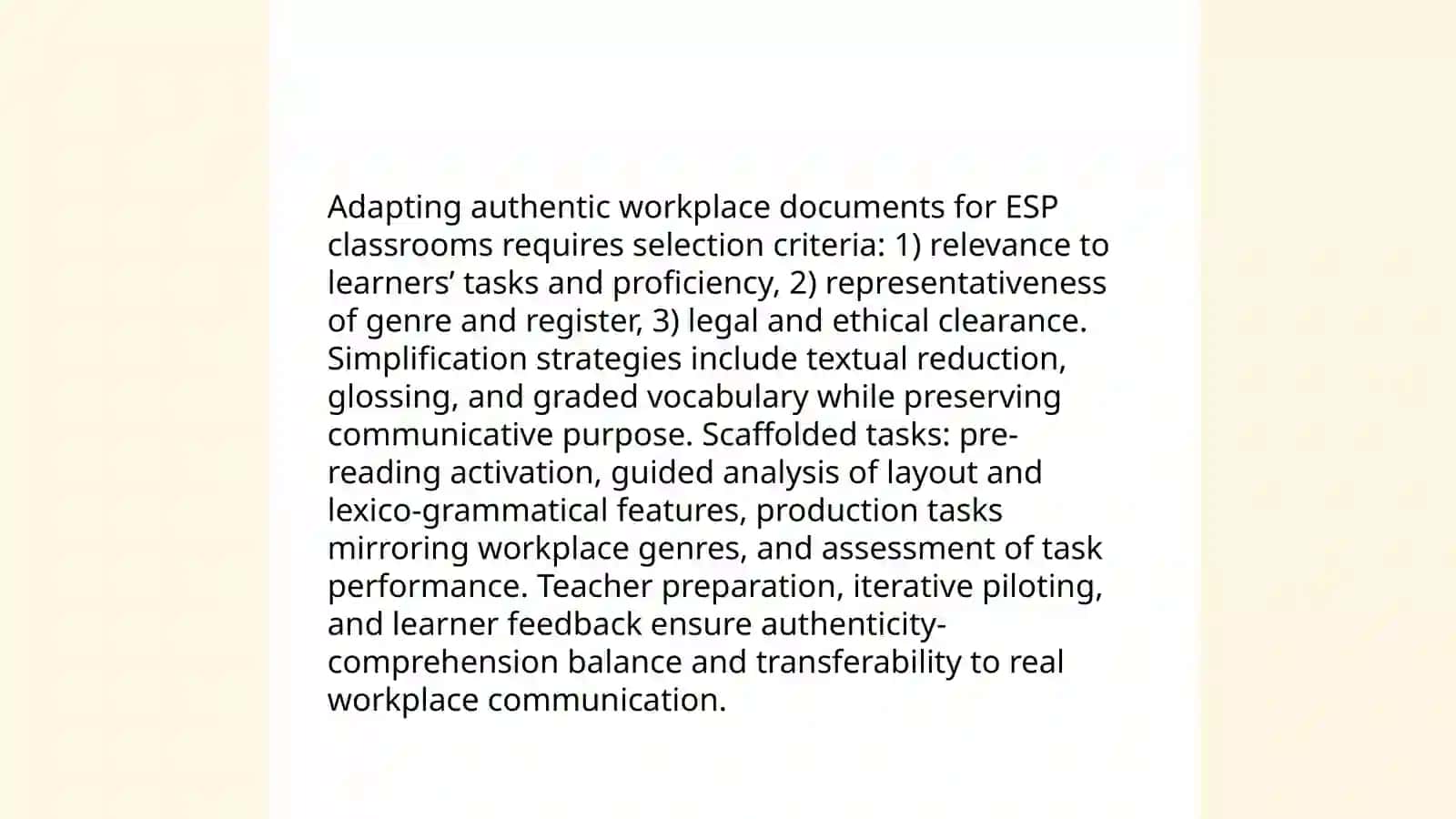 Material adaptation for teaching foreign languages in specific-purpose contexts 4