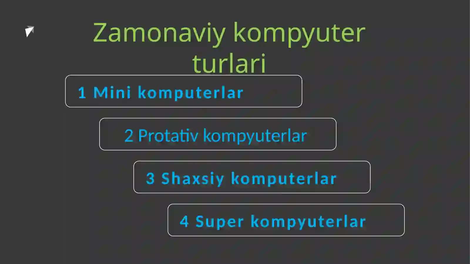 Zamonaviy kompyuterlarni texnik ta'minoti 4