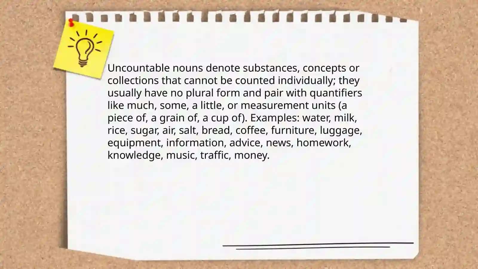 Countable and Uncountable Nouns 4