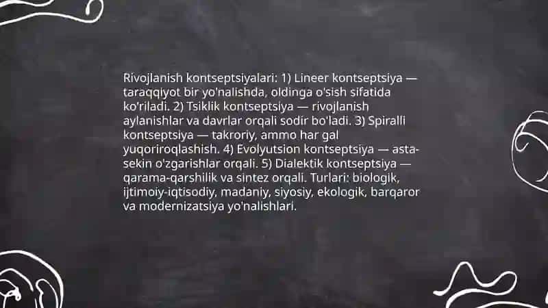 Rivojlanish falsafasi 4