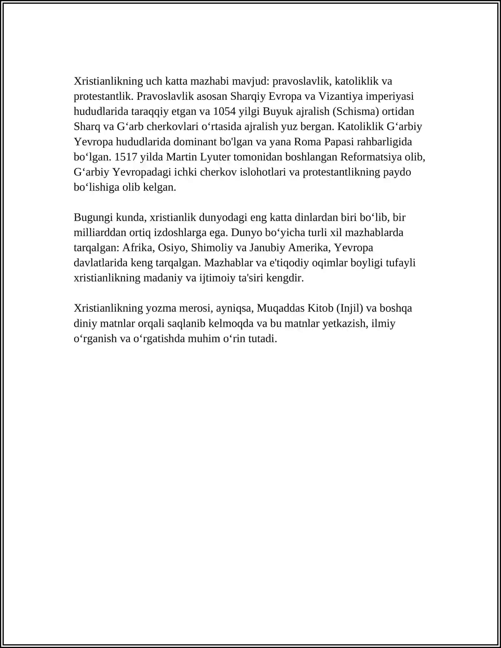 XRISTIANLIK DINI HAQIDA 4