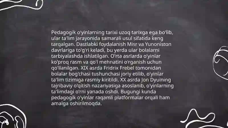 Pedagogik o'yinlar va ularning turlari 4