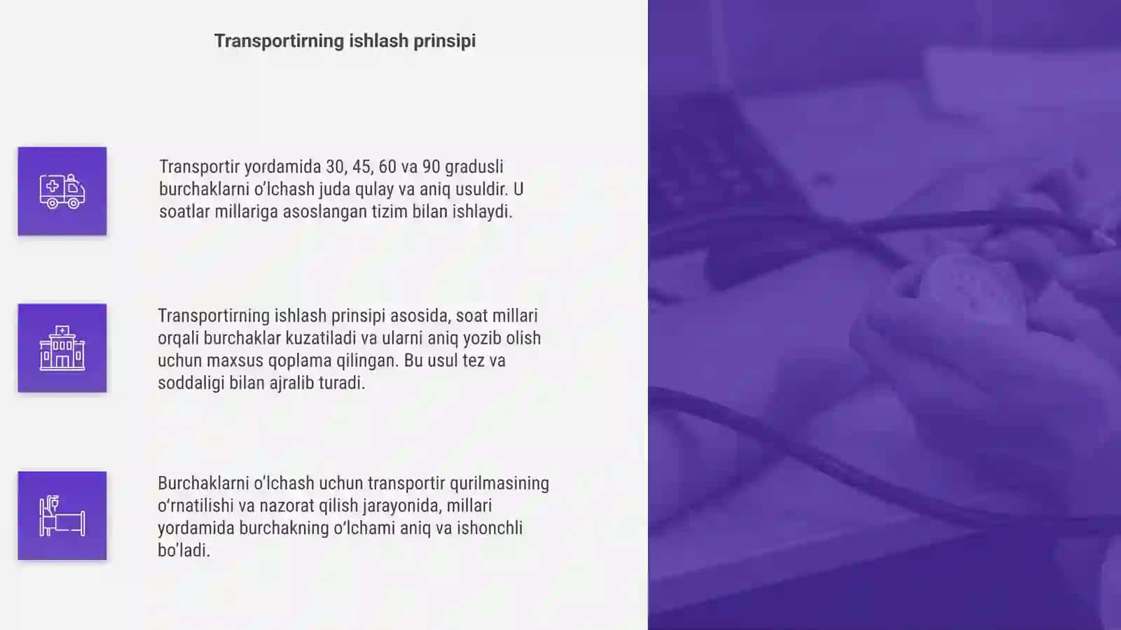 Burchaklarni O'lchash Usullari 4