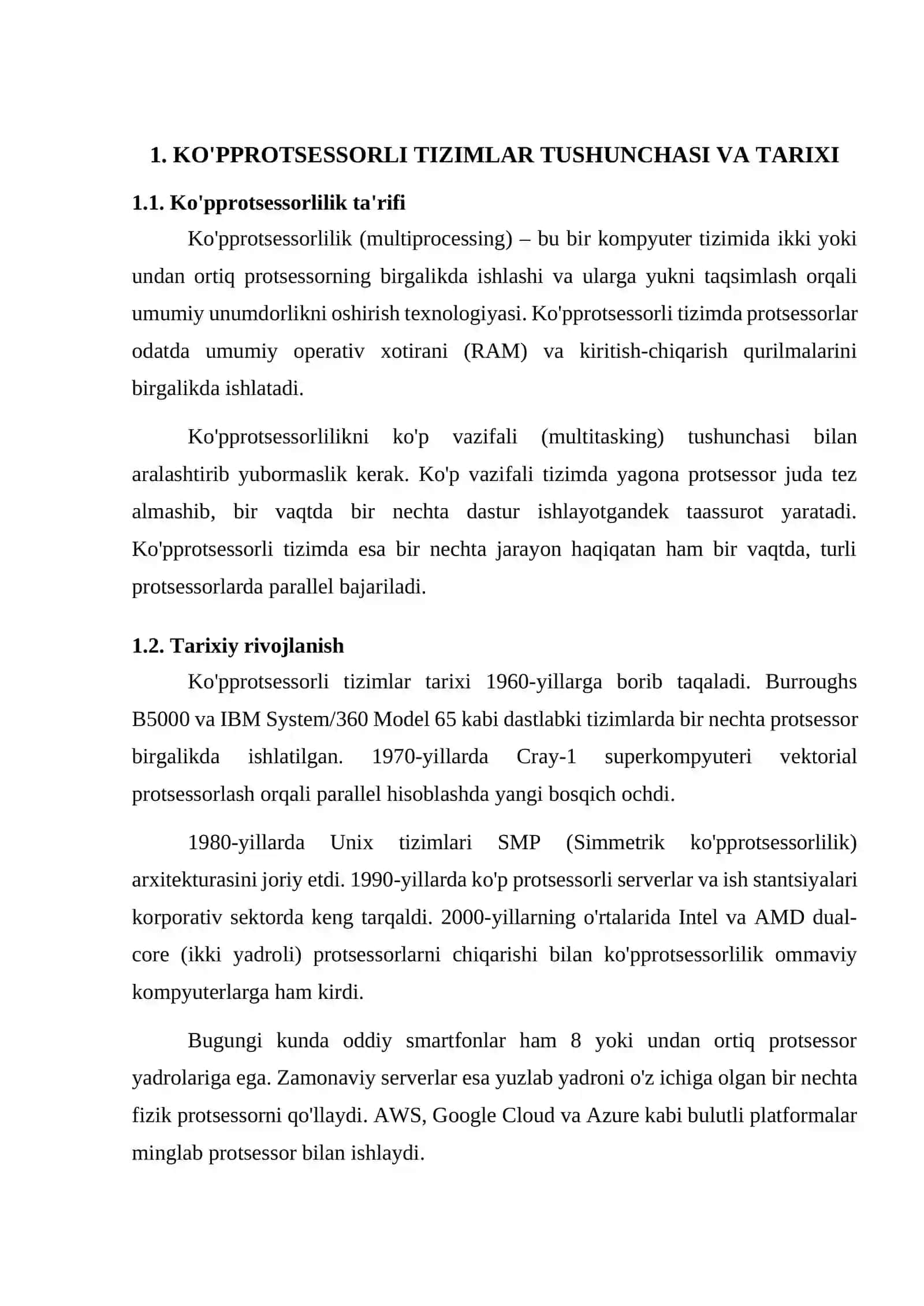 Ko'pprotsessorli operatsion tizimlar haqida ma'lumot 4