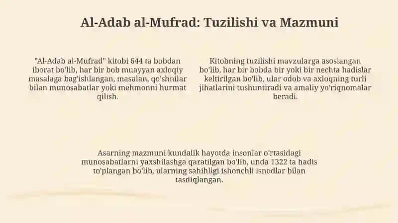 Al-Adab al-Mufrad 4