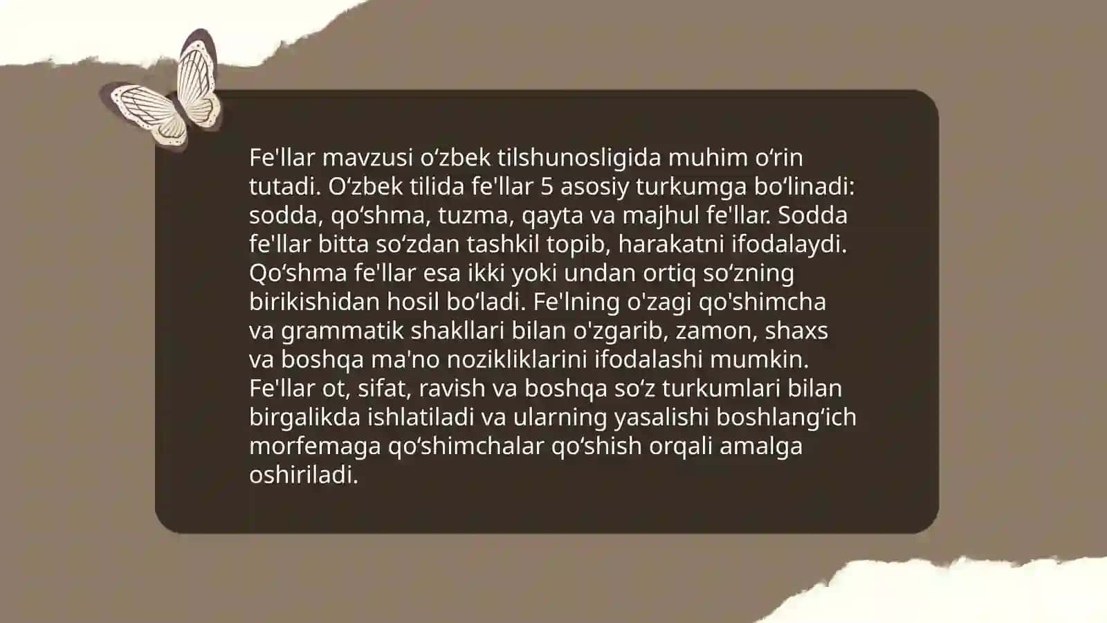Oʻzbek tilida grammatik shakllar 4