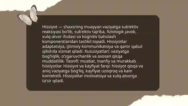 Hissiyotlar haqida tushuncha 4
