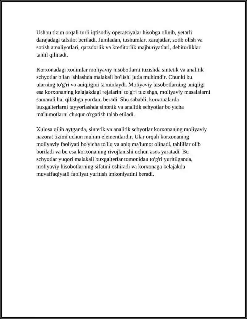 SINTETIK VA ANALITIK SCHYOTLAR, ULARNING TUZILISHI VA О‘ZARO BOG‘LIQLIGI. ANALITIK VA SINTETIK HISOB HAQIDA TUSHUNCHA 4