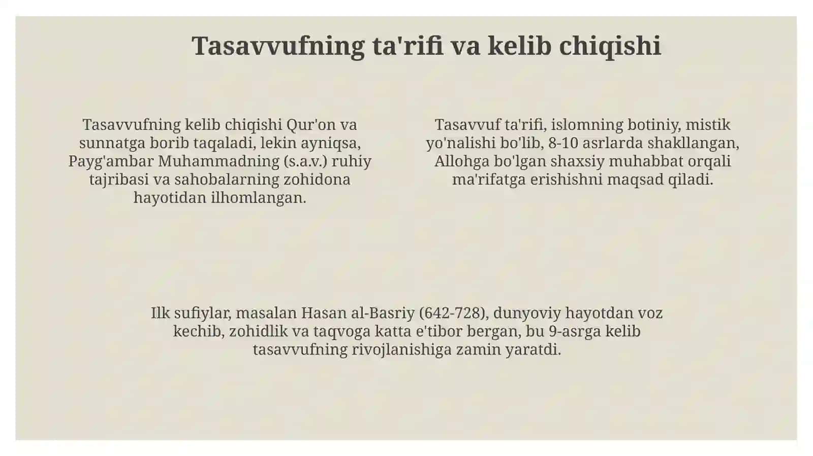 Tassavuf va uning mohiyati 4