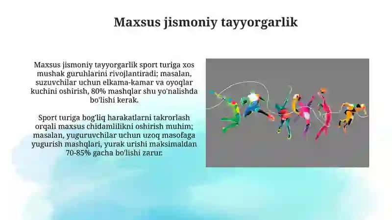 Umumiy jismoniy tayyorgarlik 4