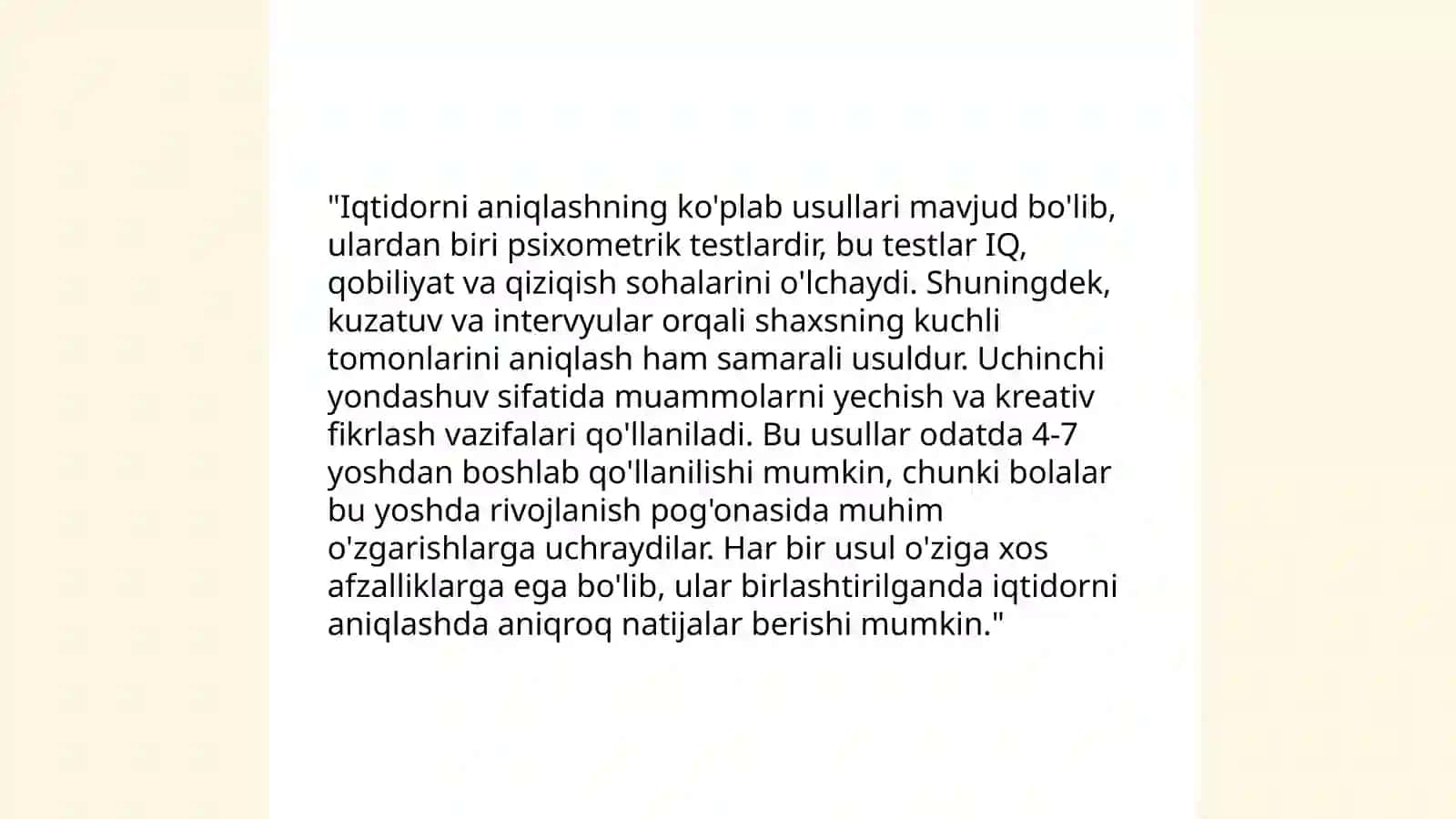 Qobiliyat va iqtidor 4