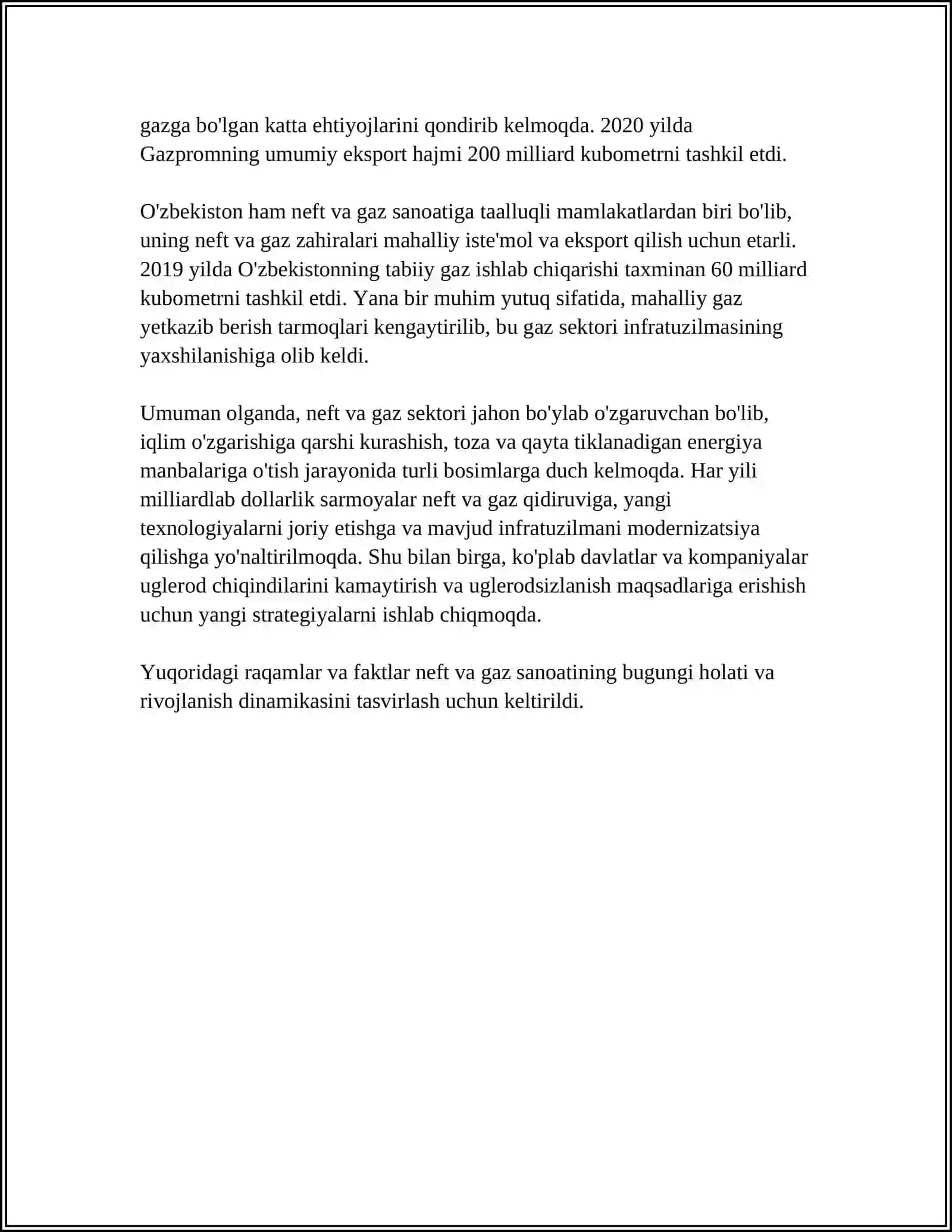 Neft va gaz sanoati rivojlanishi 4
