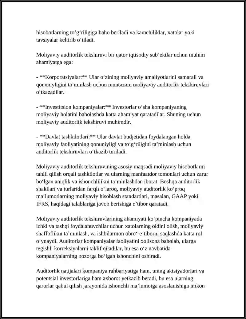 AUDITORLIK TEKSHIRUVNING TURLARI VA SHAKLLARI 4