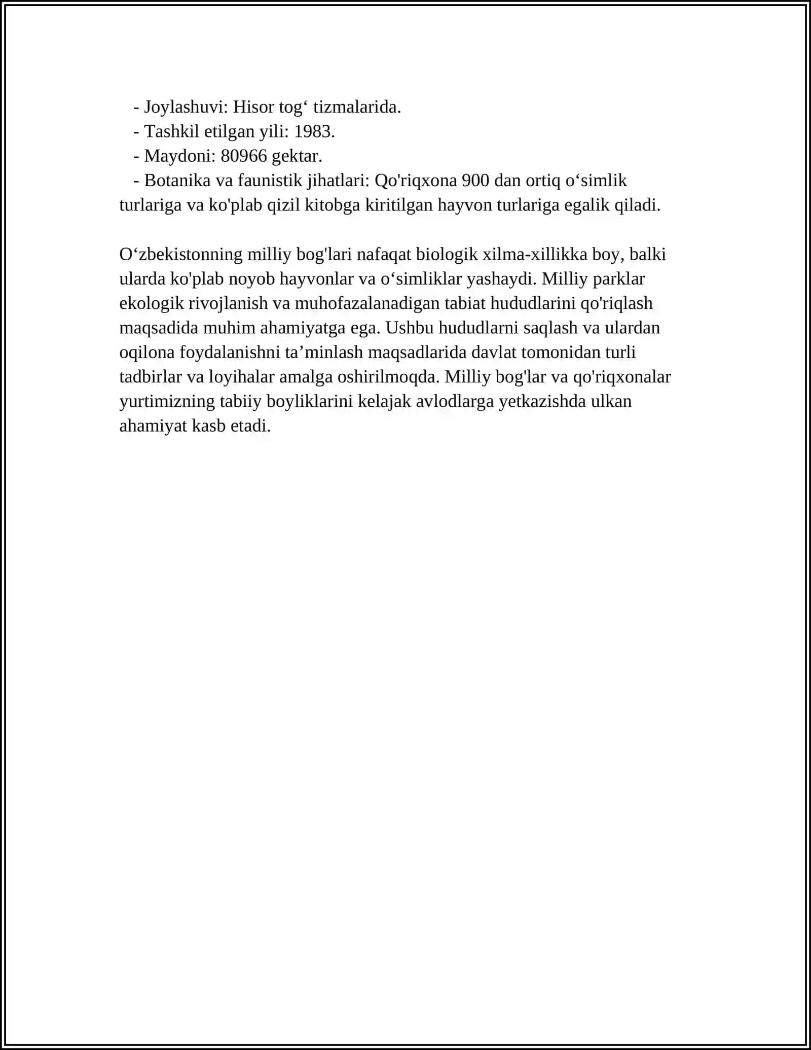 Zomin milliy bog'i 4